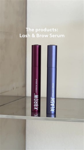 The iconic duo behind longer lashes & fuller brows 💙 Xlash Eyelash Serum Xbrow Eyebrow Serum. Get them now when you order for 499 SEK and receive a free travel-size serum kit, or 699 SEK for a full-size kit ✨ #xlash #xbrow #lashserum #browserum #routine