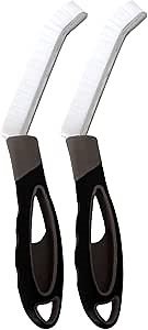 Crevice Cleaning Brush (2-Pack) - Deep Gap Cleaner Tool for Tight Spaces, Window Tracks, Tile Grout, and Hard-to-Reach Areas - Durable, Multi-Purpose, Ergonomic Design with Premium Handle