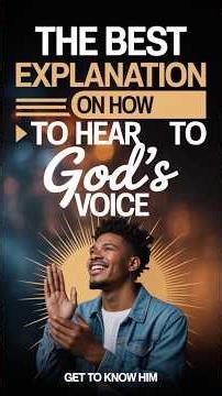 The Best Explanation on How to Hear God’s Voice