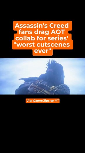 1.3M views · 5.4K reactions | Fans online are NOT impressed by the cutscenes in the Assassin's Creed Shadows Attack on Titan collab. #assassinscreedshadows #attackontitan #gaming #videogames #gaminglife #gamingcommunity #gamerlife #gamercommunity | TheGamer | Facebook