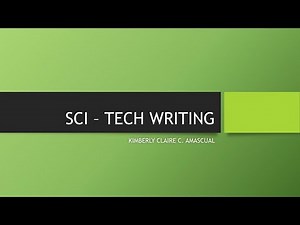 SCI - TECH WRITING (GRIS)