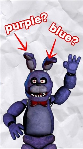 Is Bonnie blue or purple? #fnaf #fivenightsatfreddys