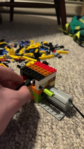 Lego choke motor demo #funk #lego #legotechnic