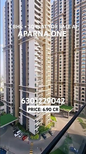 4 BHK FLAT FOR SALE AT APARNA ONE, SHAIKPET #hyderabad