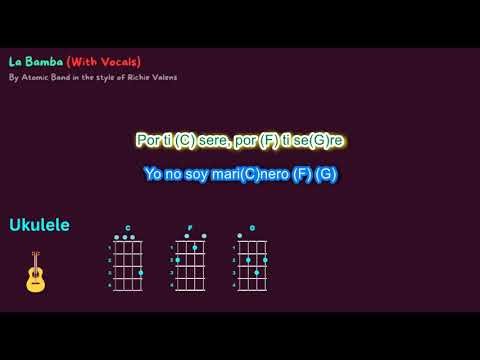 La Bamba (by Atomic Band in the style of Richie Valens) Ukulele Play-Along (With Vocals)