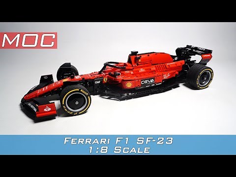 Ferrari F1 SF-23 1:8 Scale LEGO TECHNIC MOC