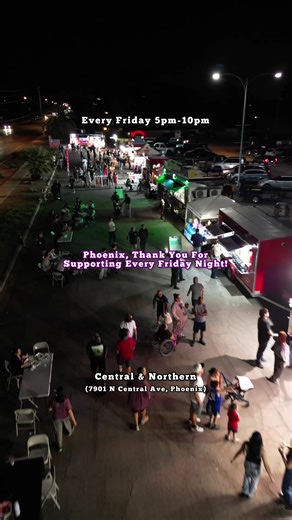 Thank You For Supporting Local!🔥 Phoenix Food Truck Friday — a FREE weekly food truck event featuring 10 top local food trucks & vendors. Perfect for date night, families, and hungry people! 🍴 Eat from the best local food trucks 🛍️ Shop retail from some of our vendors 🎶 Free music, seating, & good vibes 🐶 Pet-friendly 🅿️ FREE entry & FREE parking 📅 Every Friday | 5pm-10 PM 📍 Cross Roads UMC (Central & Northern) 7901 N Central Ave, Phoenix Come hungry. Arrive early. Follow @streetfoodsoci