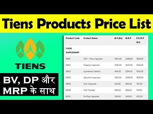 Tiens All Products Price List PDF Download | Tianjin Tianshi India Products List