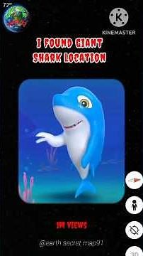 I found giant Shark location on Google maps and google earth #earthsecretmap91 #shark #maps #reels