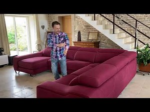 Réception client - Canapé d'angle panoramique XXL