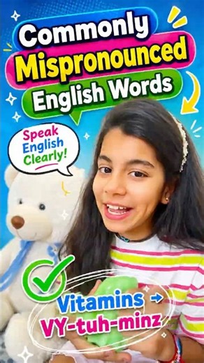 Commonly Mispronounced English Words #shorts #learnenglish #englishspeaking #englishvocabulary
