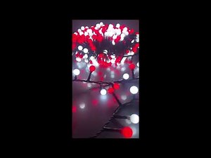 Red & White Multi-function LED Round Compact Lights (500-Bulbs 36.1ft)
