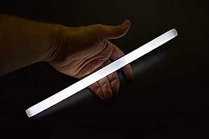 DirectGlow White Bulk Glow in the Dark 10ct 12 inch Jumbo Glow Sticks for Glow Party Birthday Festivals Wedding Camping