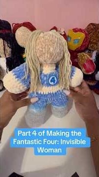 Invisible Woman from Fantastic Four Crochet Plushie