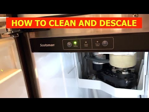 SCOTSMAN BRILLIANCE ICE MAKER MACHINE DESCALING AND CLEANING