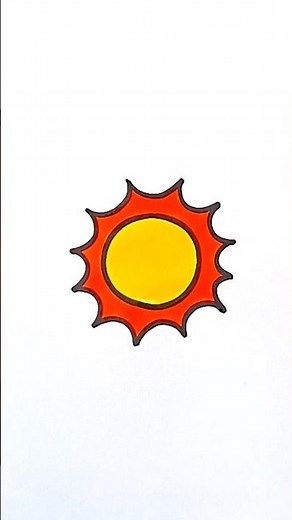 Sun Drawing And Coloring #drawingandcoloring #sun #howtodrawsun