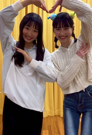 あやほので頑張ってる途中踊ってみた！！🌟 @えびちゅう/ebichu #内山田彩音 #花岡穂果 #私立恵比寿中学 #えびちゅう #スターダストプロモーション#スターダスト福岡 #jc1 #11 #fyp