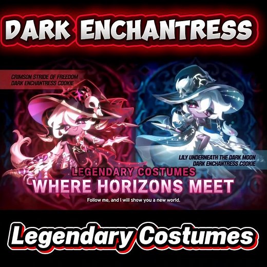 Dark Enchantress Legendary Costumes (Beast-Yeast Ep.15) #cookierunkingdom #cookierun #crk #shorts
