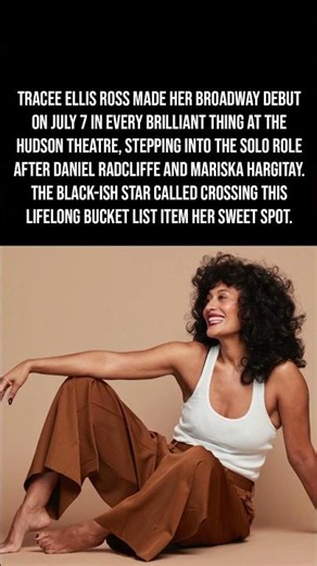 Tracee Ellis Ross Finally Checks Broadway Off Her Bucket List 🎭✨🎬