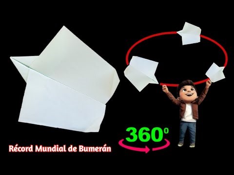 Avión de Papel Bumerán que Regresa | Récord Mundial