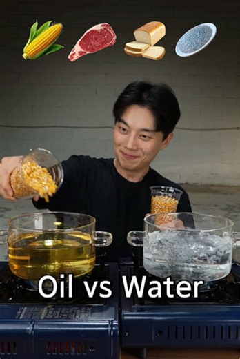 Oil vs Water Food Challenge: Buldak Mukbang Comparison