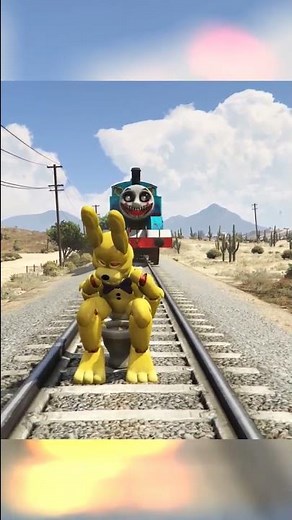 SPRINGBONNIE POOP meet Thomas The Train Engine #shorts