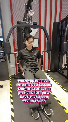 I ended up doing a full body workout that day… I guess its time to get that NOVA T1 all for myself at home… #xcore #xcorefitness #salecore #marketing #fyp | XCORE Fitness Miri