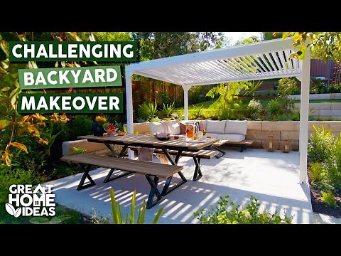 Unusable Sloped Backyard Becomes Stunning Garden | Great Home Ideas