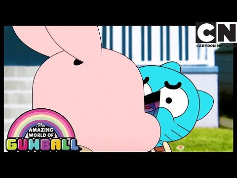 Gumball tries to forget Granny Jojo's sloppy kisses | The Kiss | Gumball | Cartoon Network
