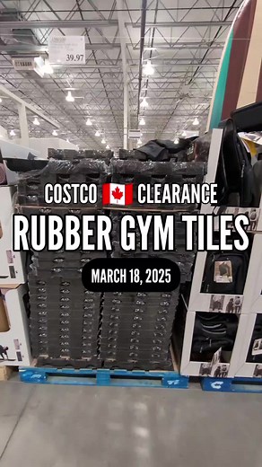 Costco Canada Clearance on Rubber Gym Tiles