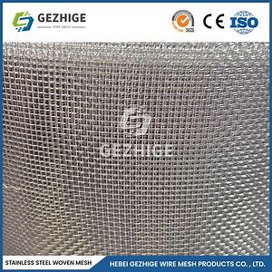 [Hot Item] Gezhige Black Stainless Steel Mesh Manufacturers China Stainless Steel Rabbit Cage Wire Mesh 0.4mm Wire Thickness 0.97 Mesh 20X20 Stainless Steel Wire Mesh