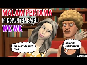 MALAM PERTAMA SELALU WikWIK||animasi kartun lucu