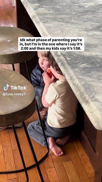 Throwback to when they were younger and mischievous… hiding under counters, whispering plans, and pretending I couldn’t see them. Now we’re working with ’tudes and exact time corrections. 😮‍💨 Someone once told me “little kids, little problems… big kids, big problems” and yeahhhh… I’m starting to see it. 😆 What phrases or reactions have your tiny teenagers been hitting you with lately?