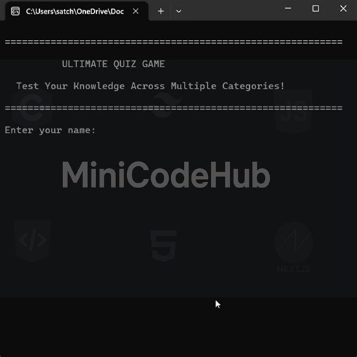 MiniCodeHub on Instagram: "Quiz game with scoreboard #cpp #coding #programming #games #beginners Music: Jim Yosef – Link Provided by NoCopyrightSounds (NCS) https://www.youtube.com/c/NoCopyrightSounds @nocopyrightsounds source code: https://github.com/MiniCodeHub/Cplusplus/blob/main/New_Year_Special/Quiz_game_scoreboard.cpp Create a fun quiz game with scoring and replay logic 🚀💻 Learn game loops and decision-making in C++ ⚡ Level: Beginner #cpp #coding #programming #games #beginners 👉 Follow