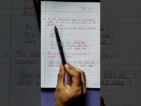 Question Tags?? How to Form question Tags?learn with English Writing Skill