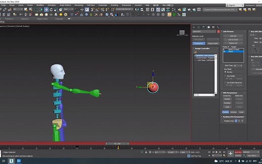 关于3dmax的链接约束的使用