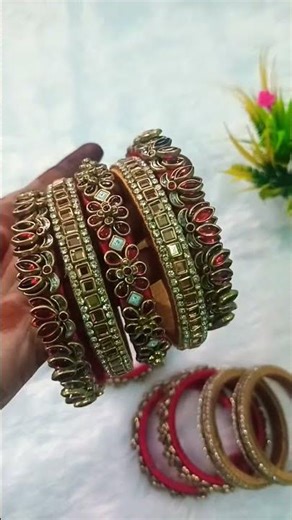 🎀Premium Bridal Silk Thread Bangles Set ✨#bridalbangles#bridalsilkthreadbangles#weddingjewellery