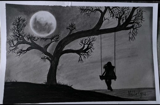 Loneliness😕#lonely #painting #art