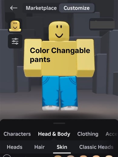 Explore Classic Color Changable Pants for Roblox Avatars