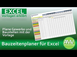 Bauzeitenplaner Excel Vorlage