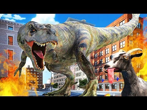 UN T-REX ANDA SUELTO EN LA CIUDAD | GOAT SIMULATOR