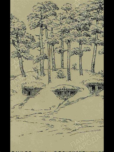 #архив #вов #цамо Землянки немцев на обр. скате у деревни Черный Ручей Схемы. Архив: ЦАМО, Фонд: 221, Опись: 1351, Дело: 1497/2, Лист начала документа в деле: 27 Авторы документа: СЗФ, воен. инженер 2 ранга Попов-Шаман Описывает боевую операцию: нет данных