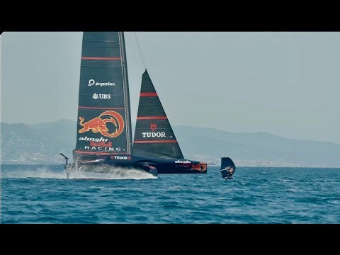 RACING the FASTEST SAILBOAT in the WORLD on my FOIL (AC 75 Alinghi Red Bull Racing)