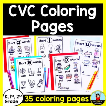 CVC Word Families Coloring Sheets