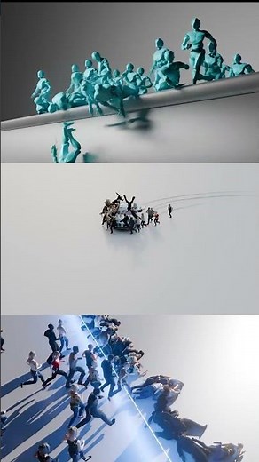 Blender 3D Ragdoll One Click (iCrowds)