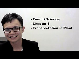 - Form 3 Science- Chapter 3- Transportation in Plant