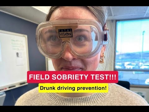 Drunk driving prevention! Field Sobriety test!