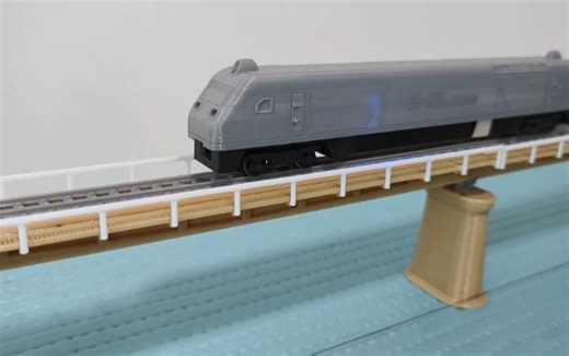 160比例火车模型，重新建模建轨道