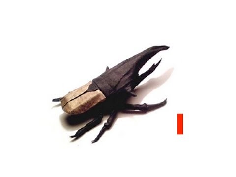 Origami Hercules beetle by Manuel Sirgo - Part 1