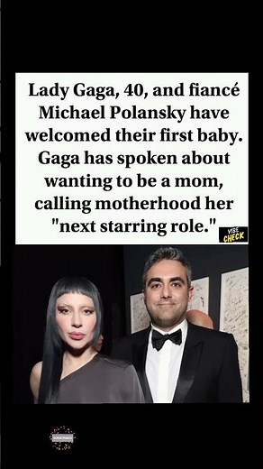 👶🎤💕 Lady Gaga and Fiancé Michael Polansky Welcome First Baby Together #shorts #ladygaga #michael